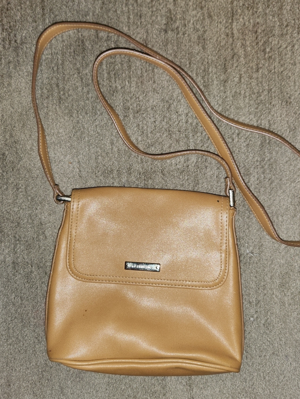 Liz Claiborne Tan Crossbody Flap Bag